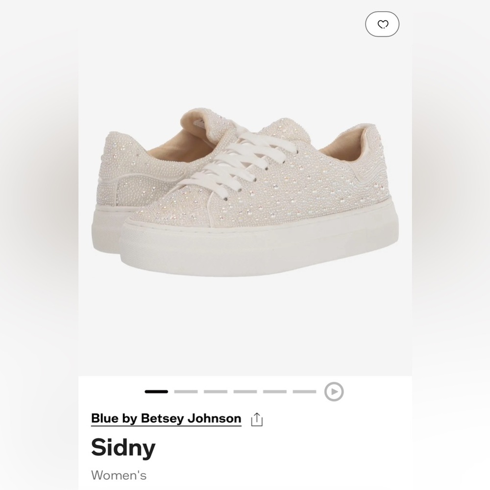 Women’s Betsy Johnson Pearl bedazzled sneakers
